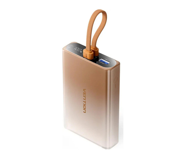 Vention Powerbank 10000 mAh USB-C Lightning USB-A 22,5W miedziany - 1543392 - zdjęcie